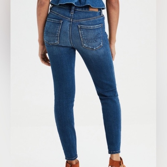 NWOT American Eagle AE Next Level Stretch Hi Rise Jegging 14 Long Skinny Jean - Picture 2 of 4